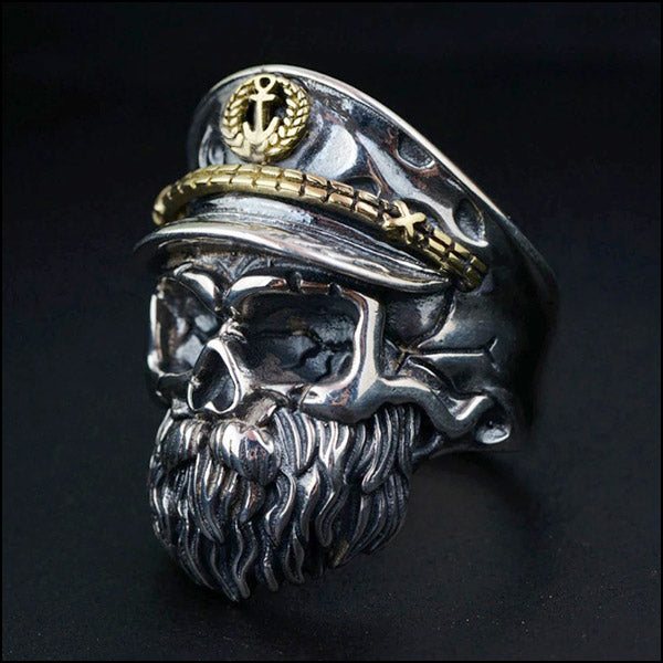 Pierścień wojskowy francuskiej marynarki wojennej (srebrny)
