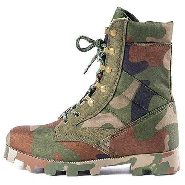 Wojskowe buty w kamuflażu