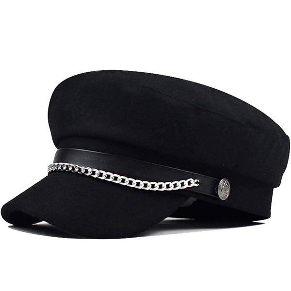 Damska wojskowa czapka marynarska czarna