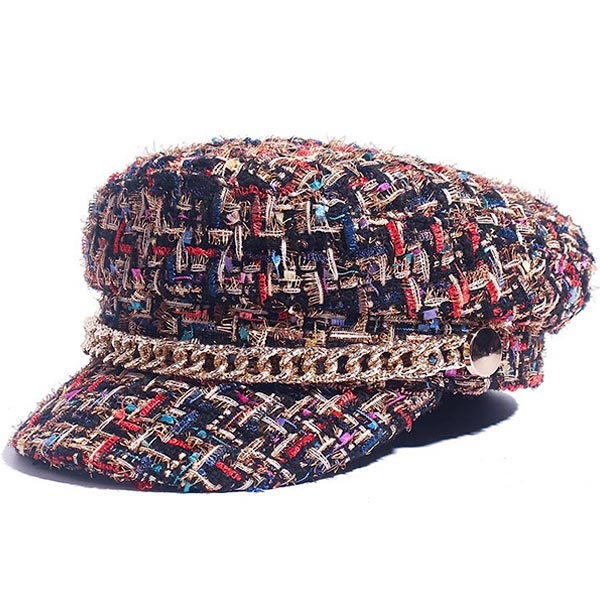 Damska czapka wojskowa w stylu marynarki wojennej