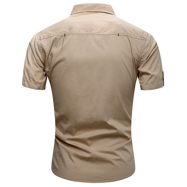 Męska koszula wojskowa z krótkim rękawem
