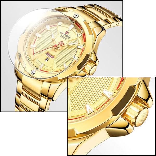 Męski luksusowy zegarek Aviator