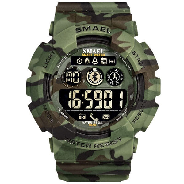 Cyfrowy zegarek wojskowy w kamuflażu