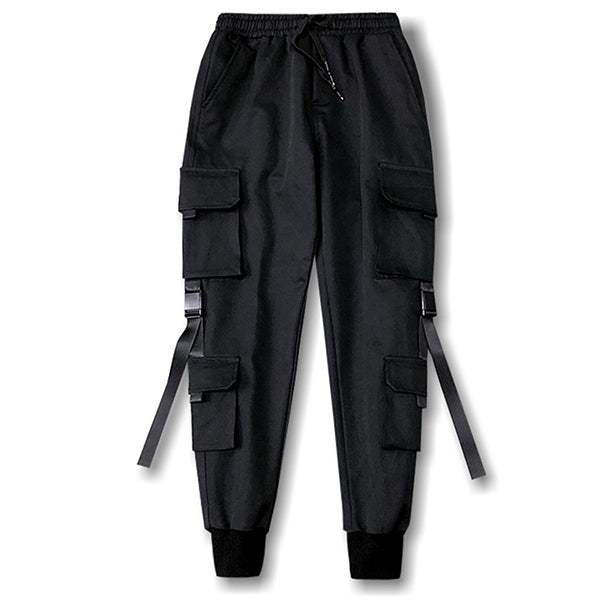 Czarne spodnie Streetwear Cargo