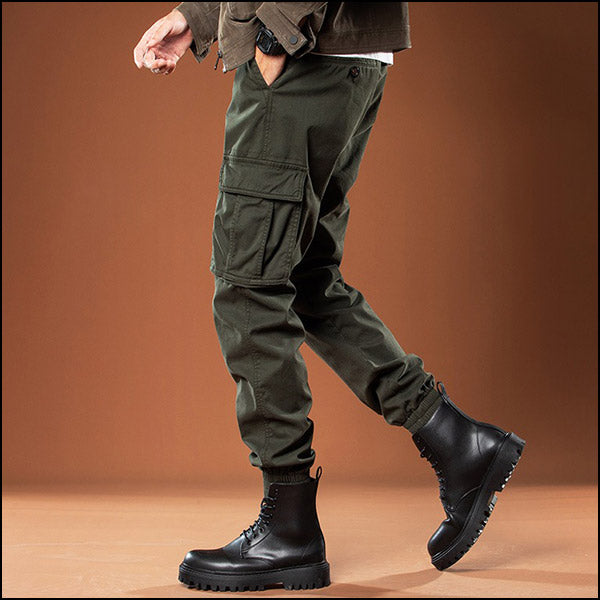Męskie spodnie wojskowe w kolorze khaki