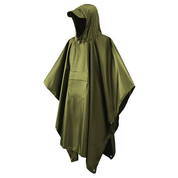 Khakigrön militär poncho