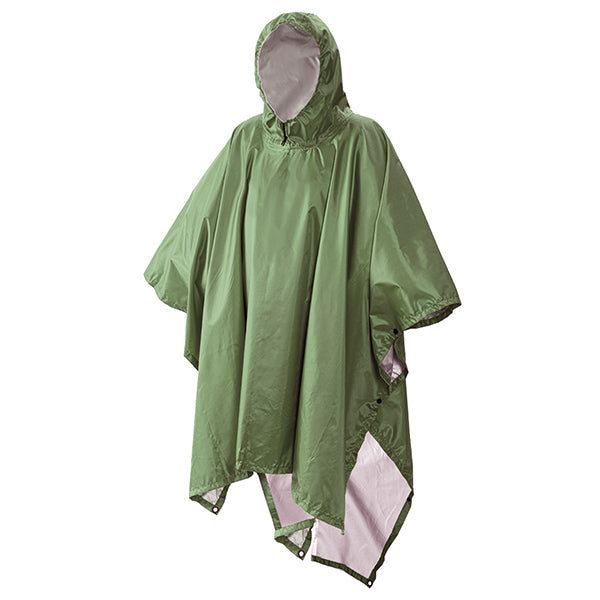 Grön militär poncho