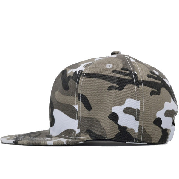 Camouflage Snapback sapka szürke