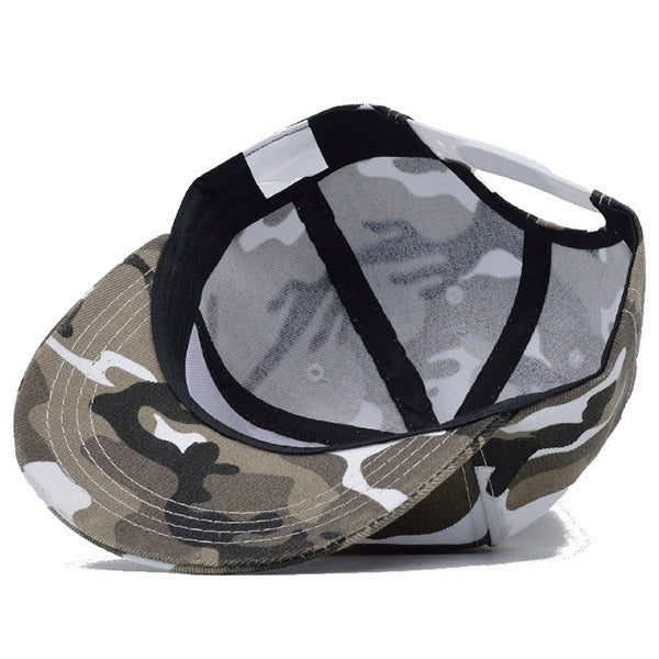 Camouflage Snapback sapka szürke