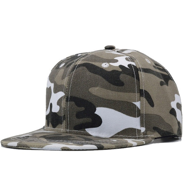 Camouflage Snapback sapka szürke