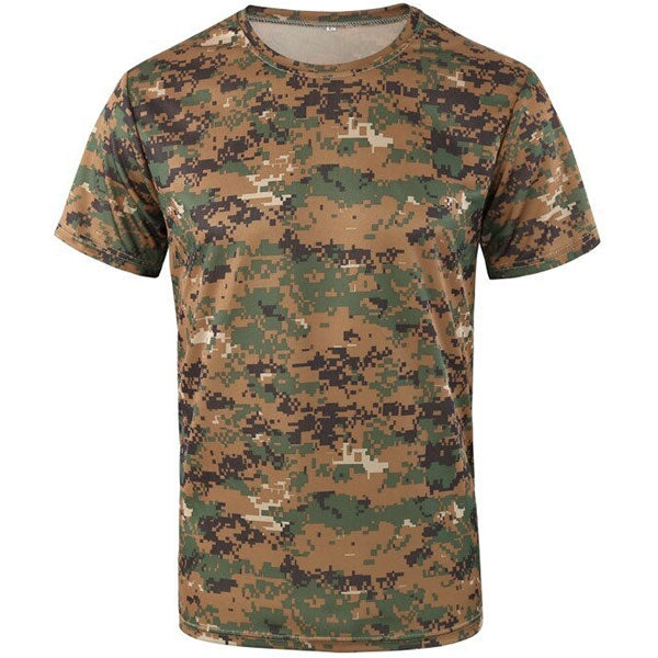 Wojskowa koszulka w kamuflażu cyfrowym Woodland