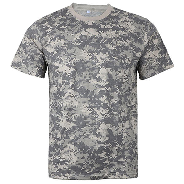Koszulka wojskowa w szarym kamuflażu cyfrowym