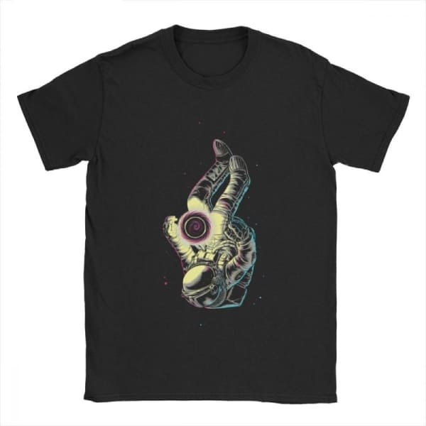 Astronautin T-Shirt Blumen