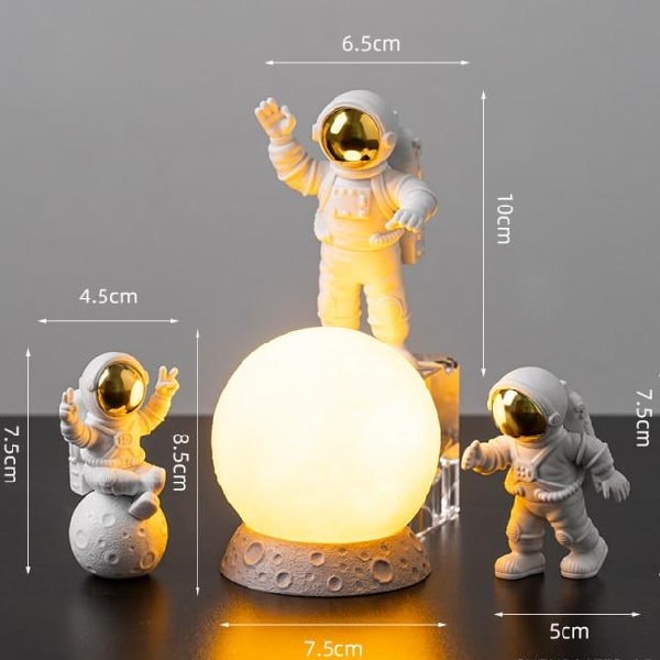 Figurine Astronaut lampe pack (x3)