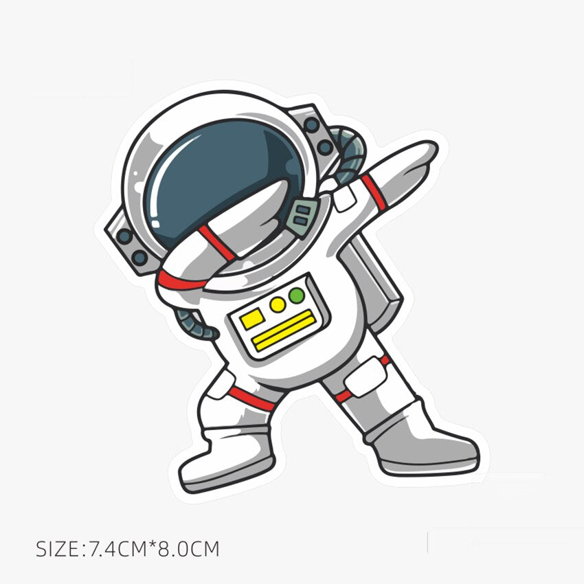 Astronaut Pfirsich Sticker