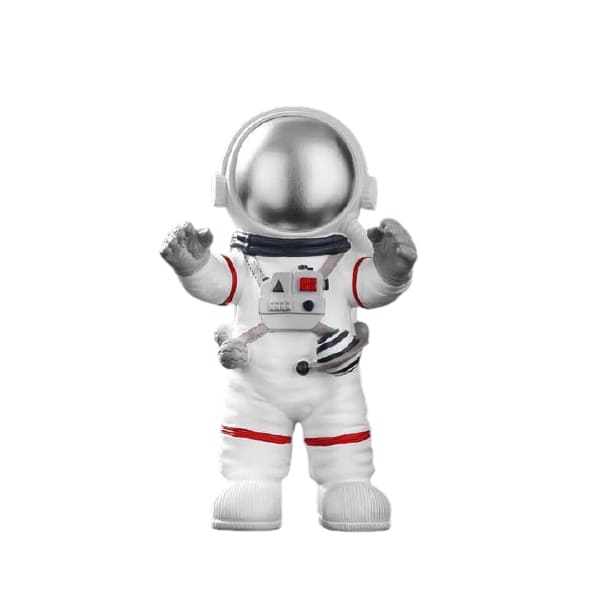 Statuetta astronauta spaziale