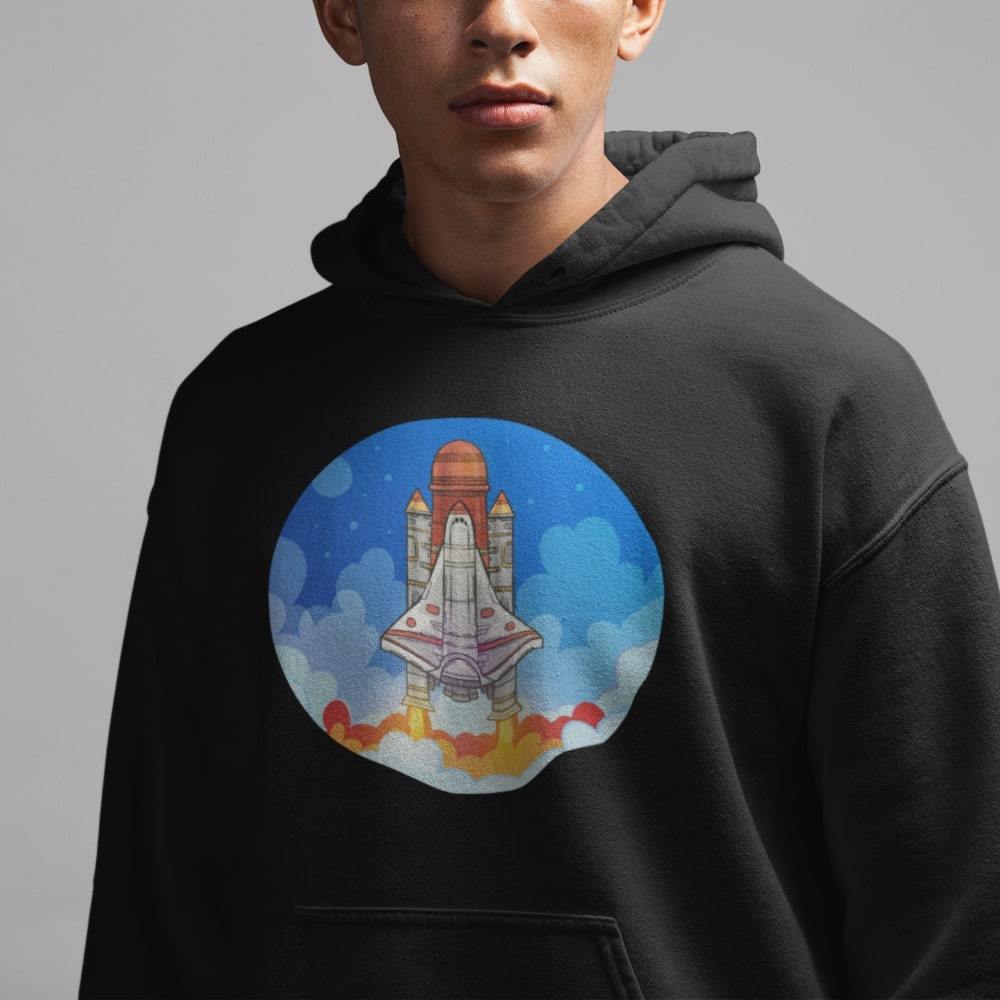 Vintage-Raketen-Sweatshirt