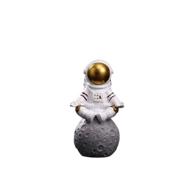 Statuetta astronauta da meditazione