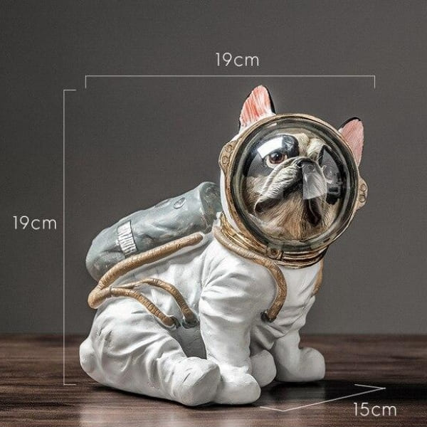 Figurina di cane astronauta