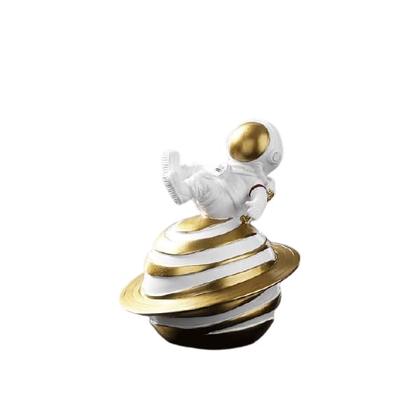 Figurine petit astronaute saturne