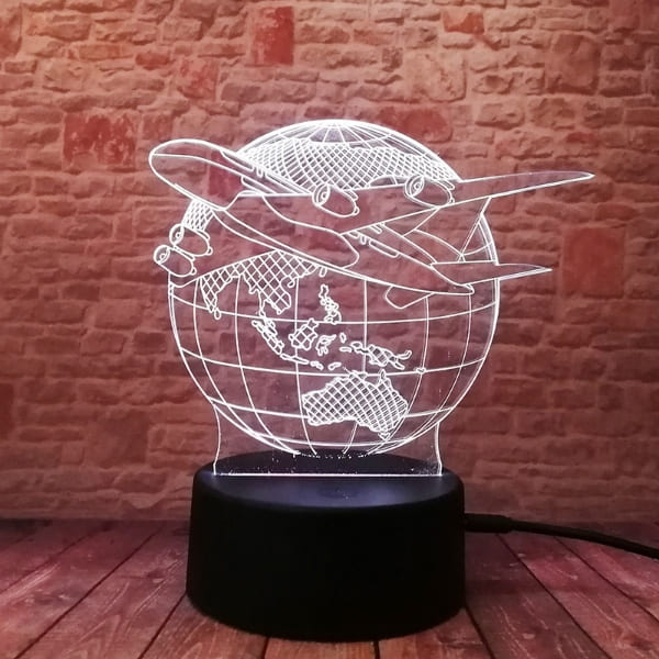 Lampada 3d per aerei