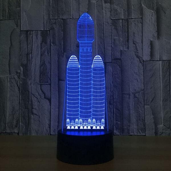 3d-Lampe Rakete