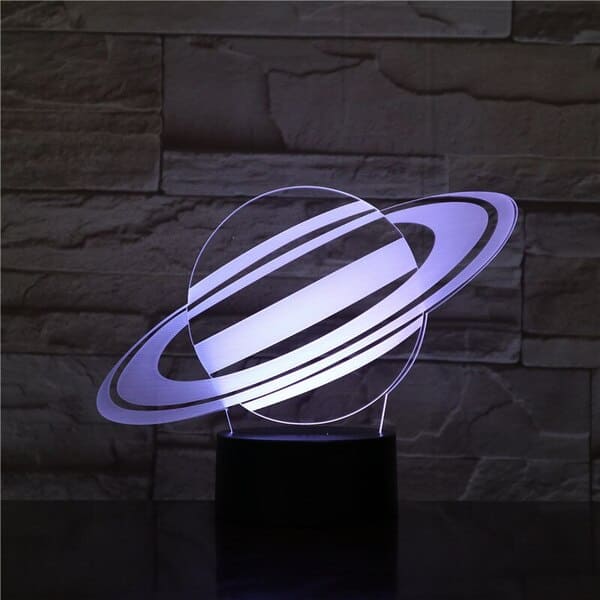 Lampada a forma di pianeta Saturno