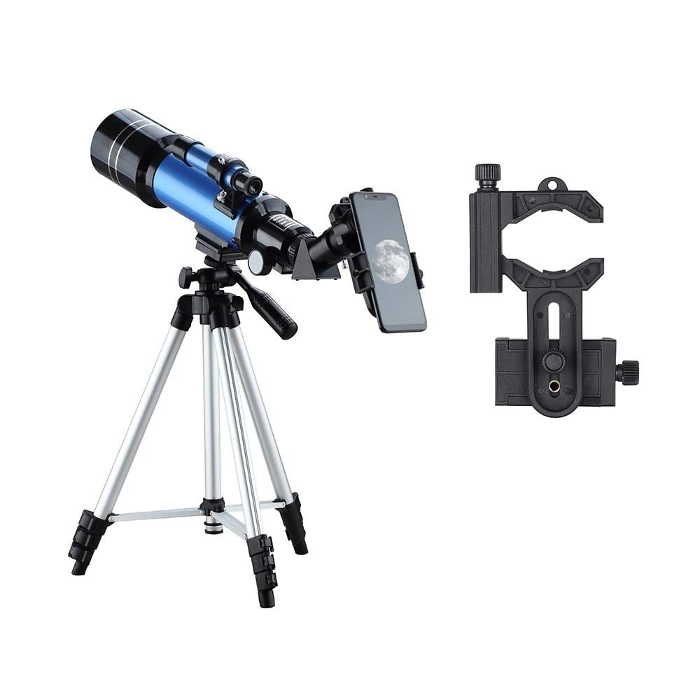 Astronomisches Fernrohr 70/400 + Smartphone-Halterung