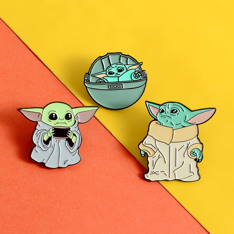 Baby yoda jedi pins