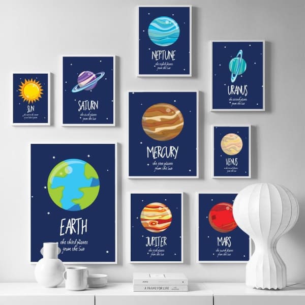 Poster Fliegender Astronaut