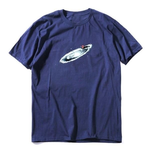 du är här galaxy t-shirt