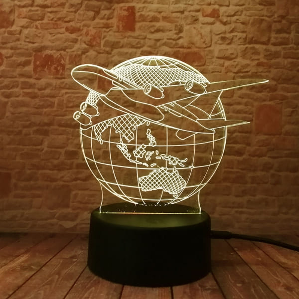 Lampada 3d per aerei