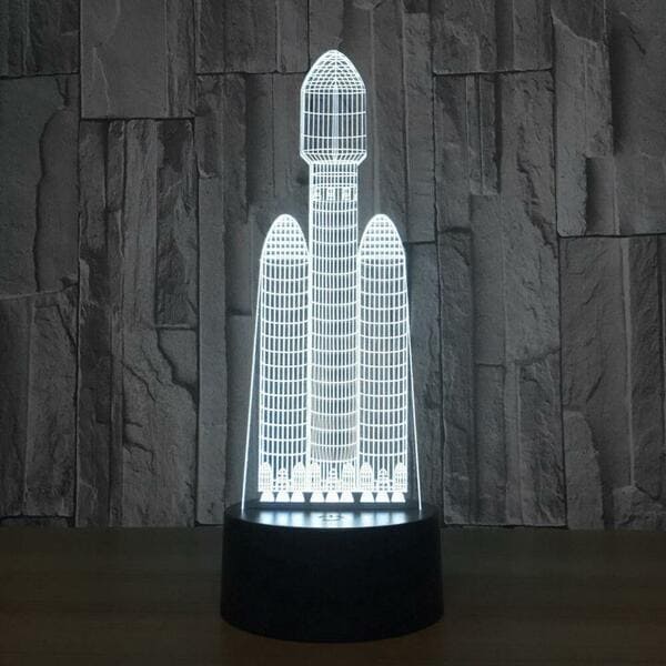 3d-Lampe Rakete