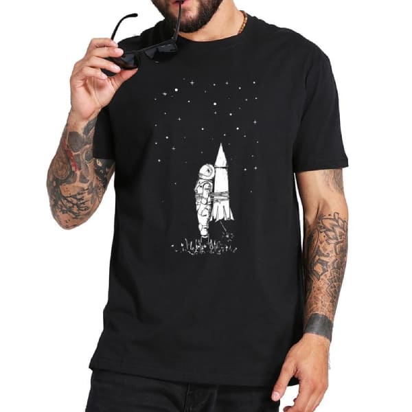 T-shirt med utomjordisk astronaut