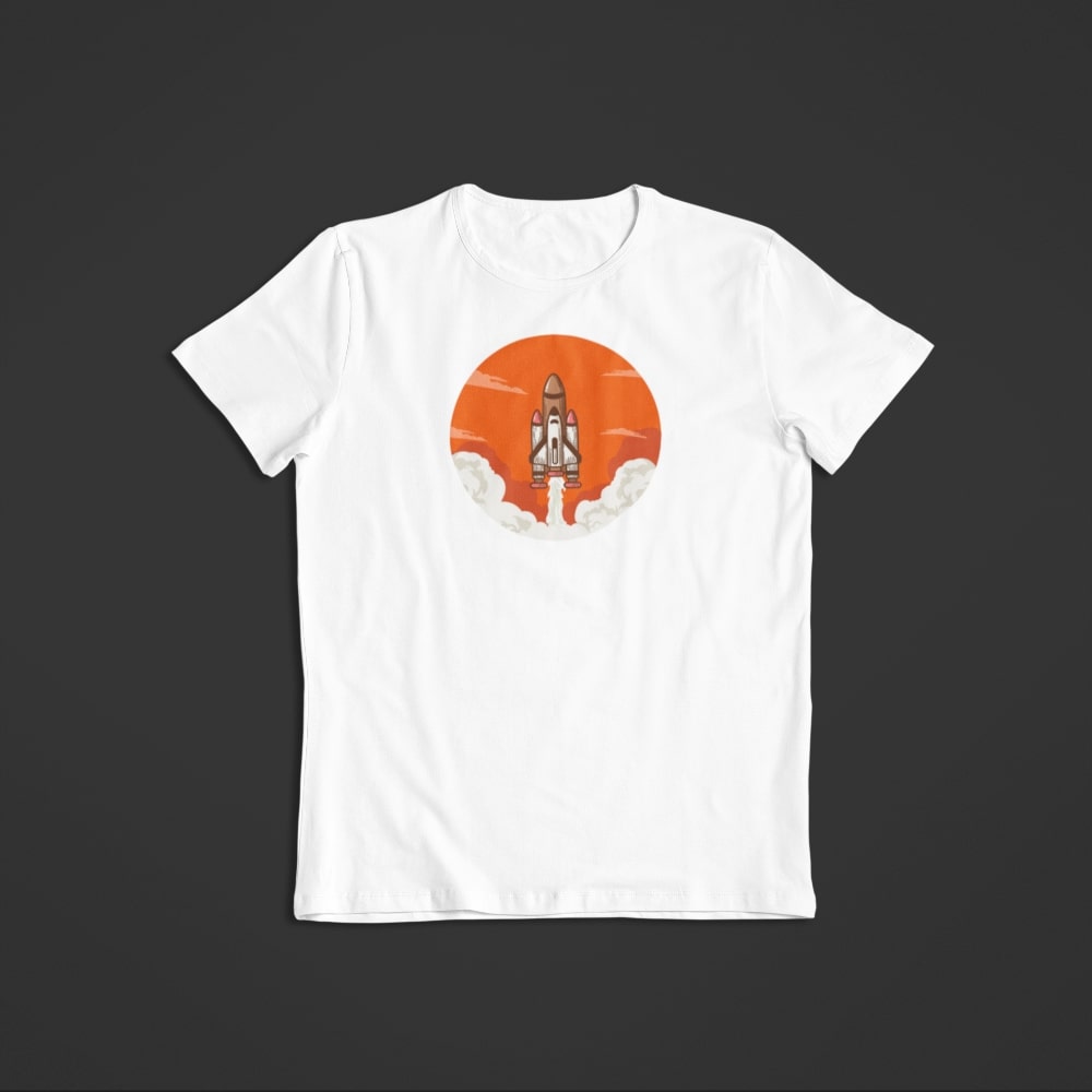 T-Shirt Rakete Space Shuttle