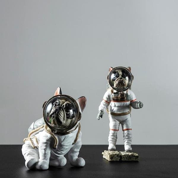 Figurina di cane astronauta