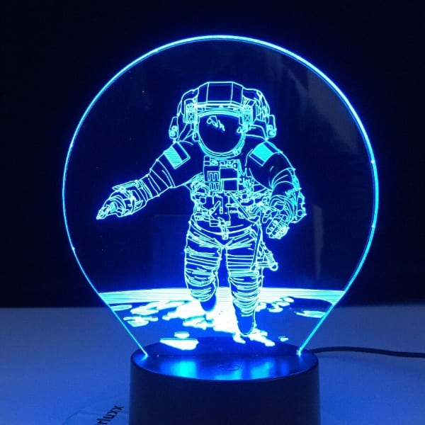 Lampada per astronauti senza peso