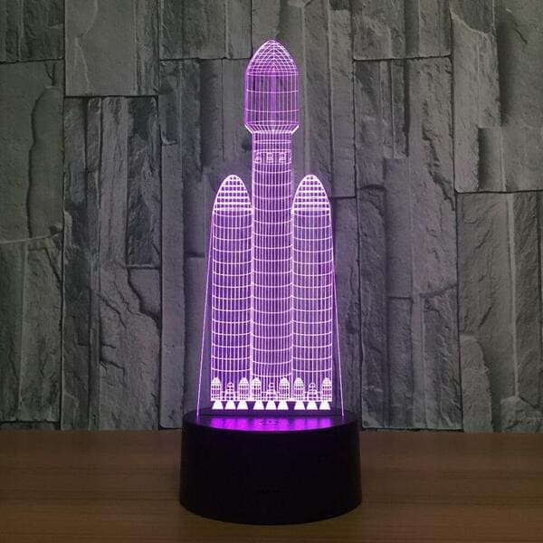 3d-Lampe Rakete