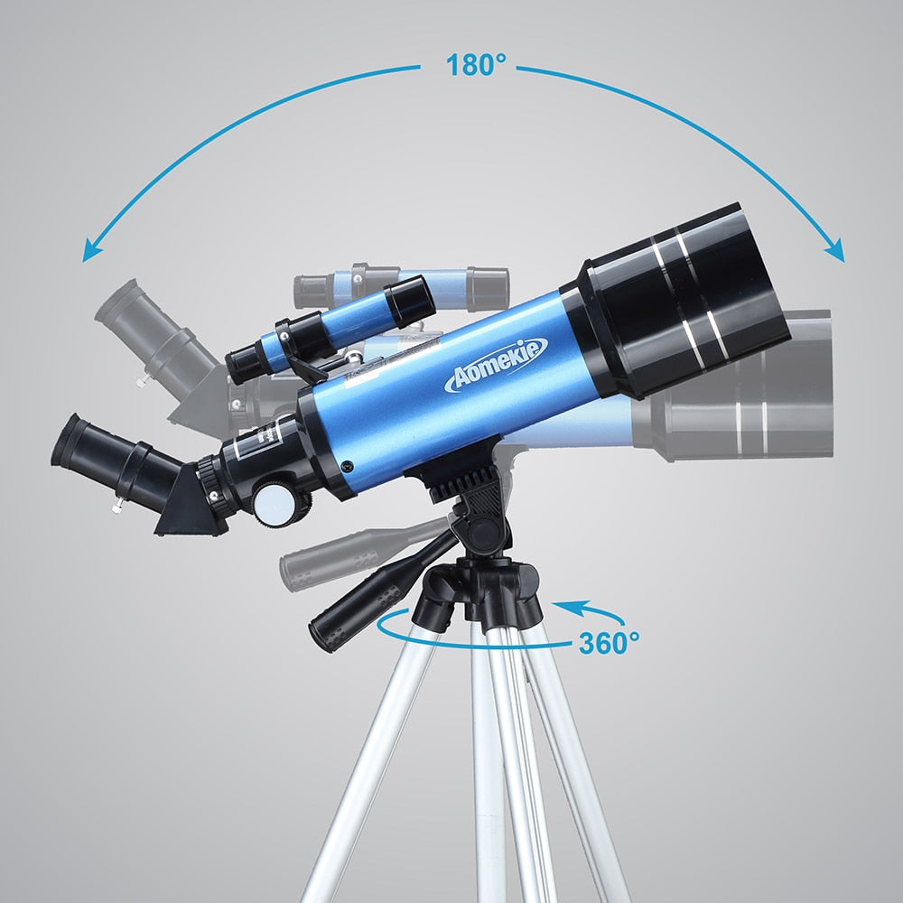 Astronomisches Fernrohr 70/400 + Smartphone-Halterung