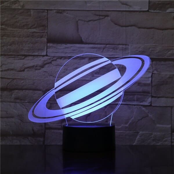 Lampada a forma di pianeta Saturno