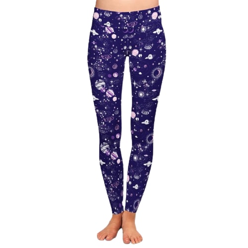 Leggings con stampa spaziale