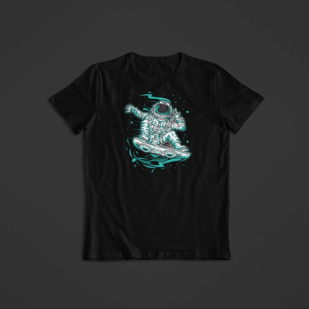 Astronauten-T-Shirt universe king