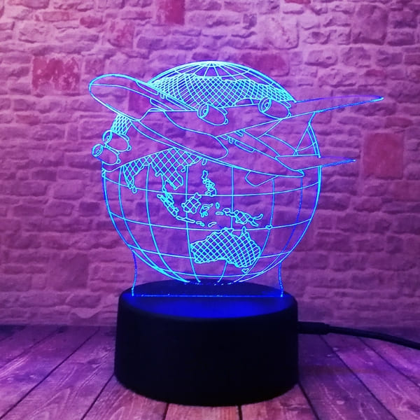 Lampada 3d per aerei