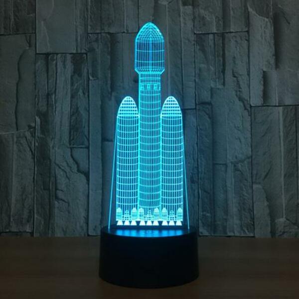 3d-Lampe Rakete