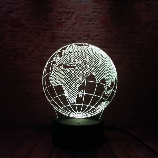 Lampe Planet Erde 3d