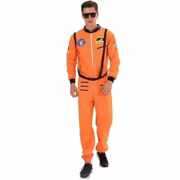 Orange astronautförklädnad