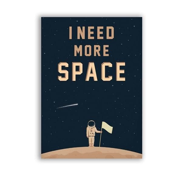 Poster Astronaut kosmische Reise