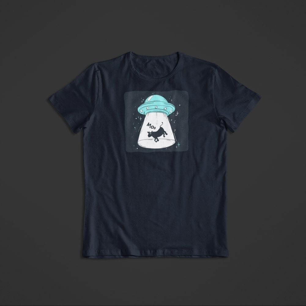 Besticktes T-Shirt Wolke