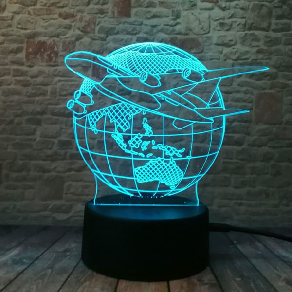 Lampada 3d per aerei