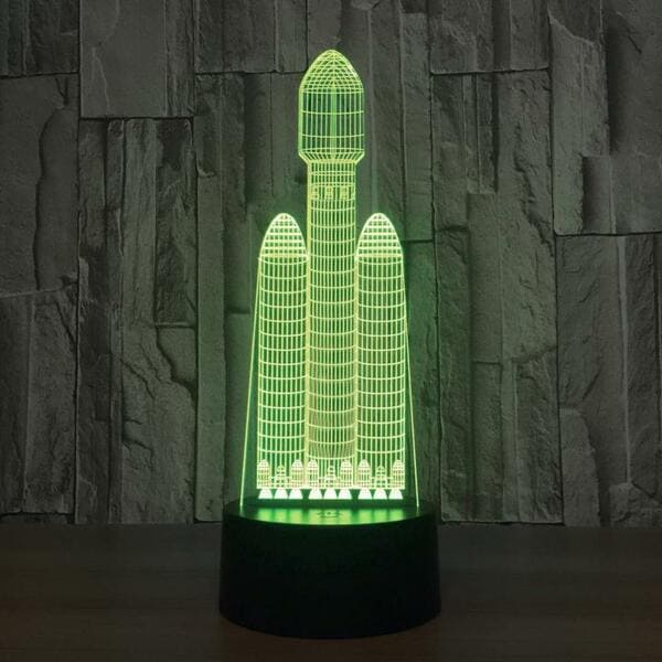 3d-Lampe Rakete